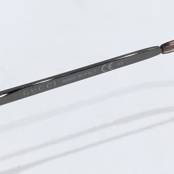 Gucci gunmetal pink enamel eyeglasses frames - Picture 3 of 7